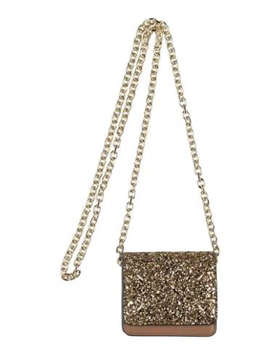 Maison Margiela Woman Crossbody Wallet Gold Size - Leather
