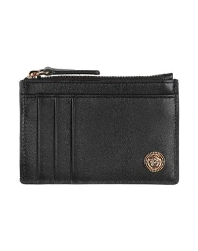 Versace Man Cardholder Black Size - Leather