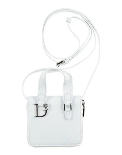 Dsquared2 Woman Crossbody Wallet White Size - Calfskin