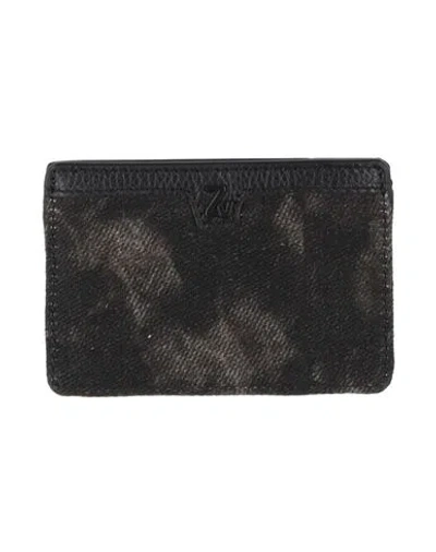 Zadig & Voltaire Man Cardholder Black Size - Leather, Textile Fibers