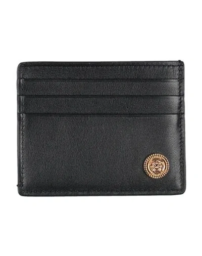 Versace Man Cardholder Black Size - Leather