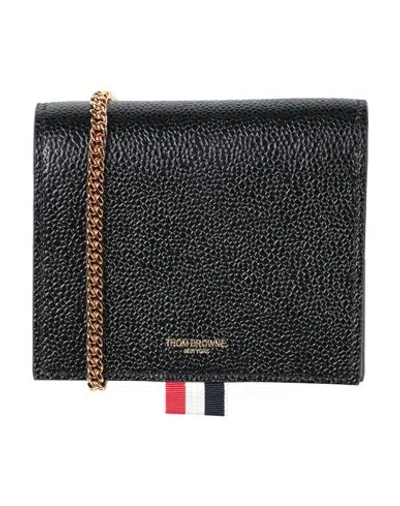 Thom Browne Woman Cardholder Black Size - Leather