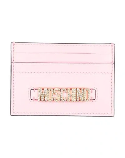 Moschino Woman Cardholder Pink Size - Leather