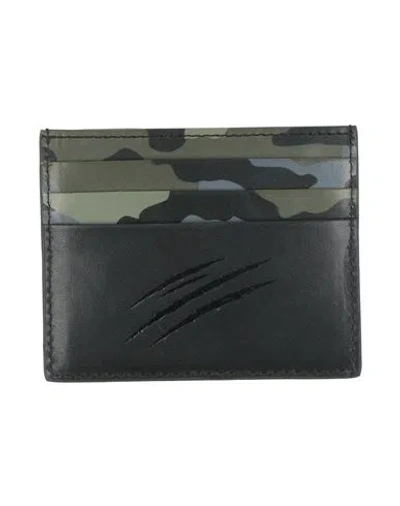 Plein Sport Man Cardholder Black Size - Cow Leather