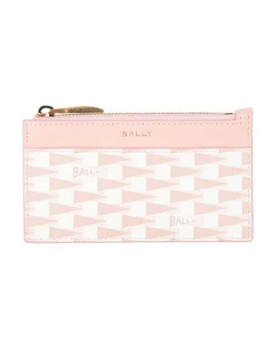 Bally Woman Cardholder Pink Size - Leather