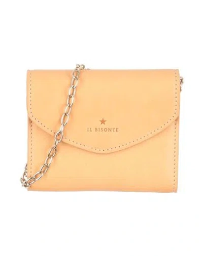 Il Bisonte Woman Crossbody Wallet Sand Size - Leather