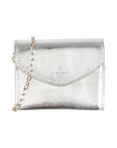 Il Bisonte Woman Crossbody Wallet Silver Size - Leather