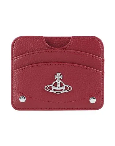 Vivienne Westwood Woman Cardholder Burgundy Size - Polyurethane