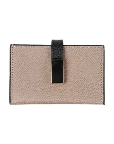 Valextra Woman Cardholder Khaki Size - Calfskin