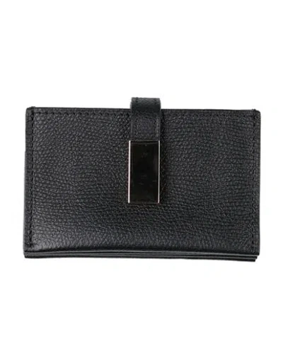 Valextra Woman Cardholder Black Size - Calfskin