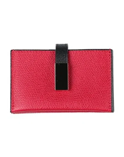Valextra Woman Cardholder Red Size - Calfskin