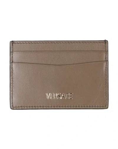Versace Man Cardholder Khaki Size - Leather