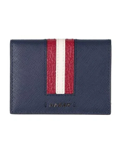 Bally Woman Cardholder Blue Size - Leather