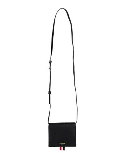 Thom Browne Woman Crossbody Wallet Black Size - Leather