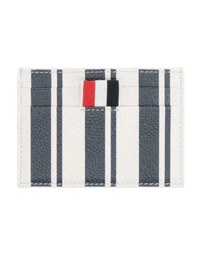 Thom Browne Woman Cardholder Navy Size - Leather