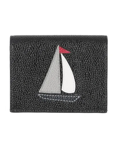 Thom Browne Man Cardholder Black Size - Leather