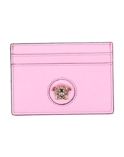 Versace Woman Cardholder Pink Size - Calfskin