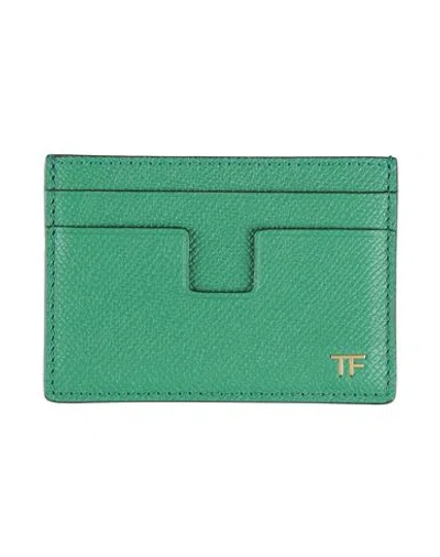 Tom Ford Man Cardholder Green Size - Calfskin