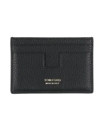 Tom Ford Man Cardholder Black Size - Calfskin