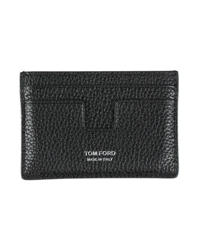 Tom Ford Man Cardholder Black Size - Calfskin