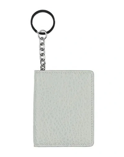 Maison Margiela Woman Cardholder Off White Size - Cow Leather