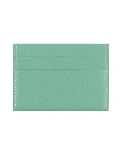 Sporty And Rich Sporty & Rich Woman Cardholder Light Green Size - Leather