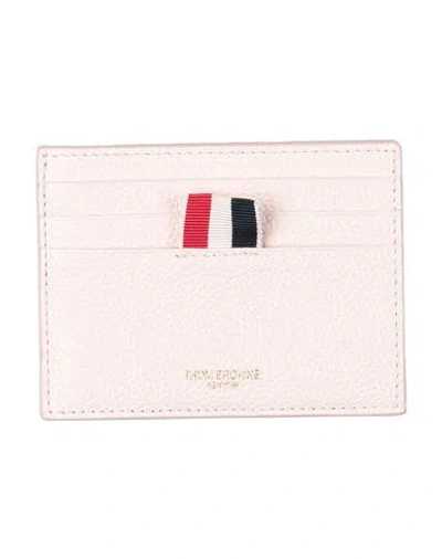 Thom Browne Man Cardholder Light Pink Size - Leather