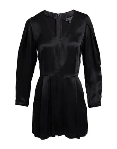 Armani Exchange Woman Playsuit Black Size 10 Viscose