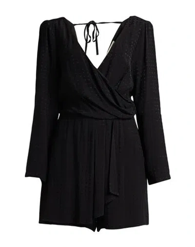 Alessia Santi Woman Playsuit Black Size 6 Viscose In Black