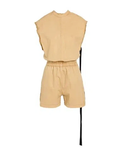 Rick Owens Drkshdw Drkshdw By Rick Owens Woman Playsuit Mustard Size S Cotton