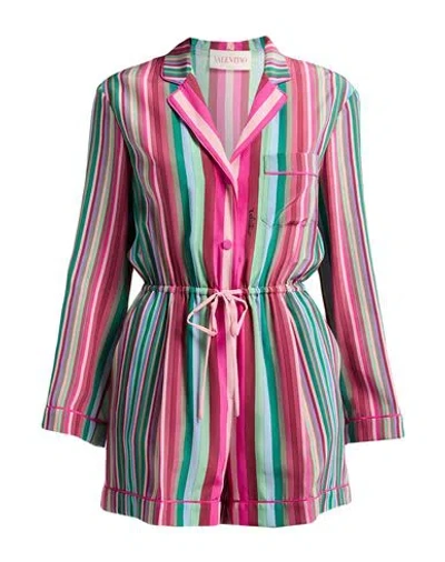 Valentino Garavani Woman Playsuit Fuchsia Size 6 Silk
