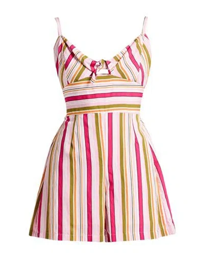 Kaos Jeans Woman Playsuit Pink Size 8 Viscose, Polyamide