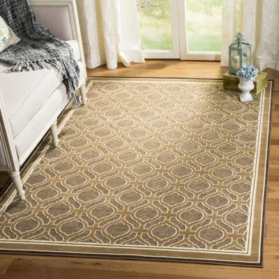 Safavieh Martha Stewart Hand Made Area Rug, Spud Contemporary Style Non-shedding In Gold
