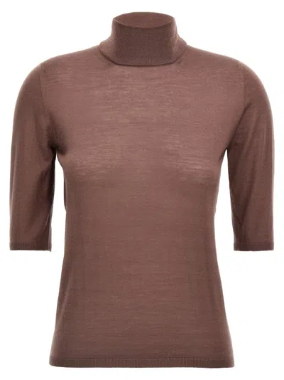 Max Mara Cecina Sweaters And Cardigans Purple In Brown