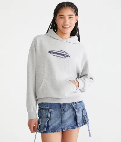 Aéropostale Monte Carlo Oversized Pullover Hoodie In Gray