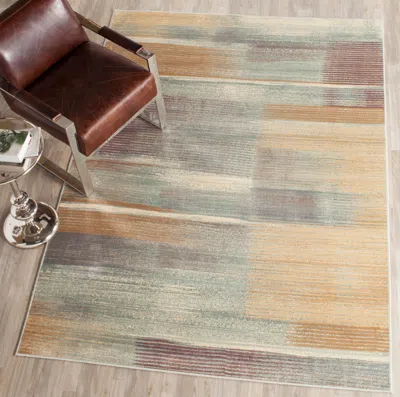 Safavieh Vintage Machine Made Area Rug, Light Blue Contemporary Style In Multi