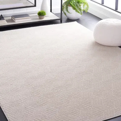 Safavieh Pattern And Solid Machine Made Area Rug, Ivory Contemporary Style Easy Care