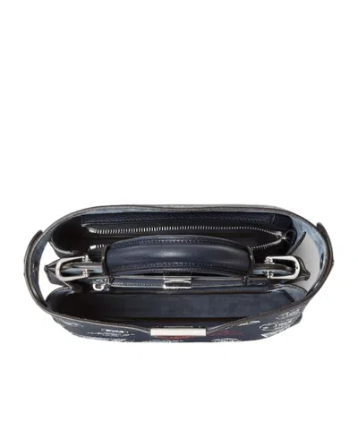 Fendi Midnight Blue Printed Leather Bag