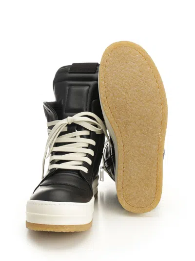 Rick Owens Creep Geobasket High-top Casual Shoes In Black