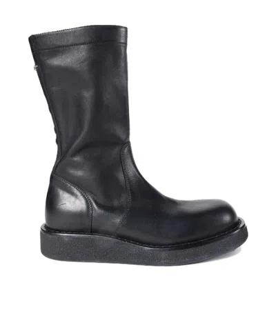Ann Demeulemeester Runde Stiefel Mit Reissverschluss