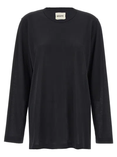 Khaite Round Collar And Long-sleeved T-shirt