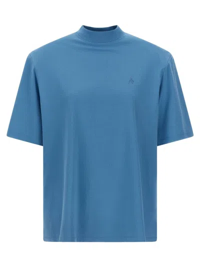 Attico Maxi Shoulder Strap T-shirt Light Blue