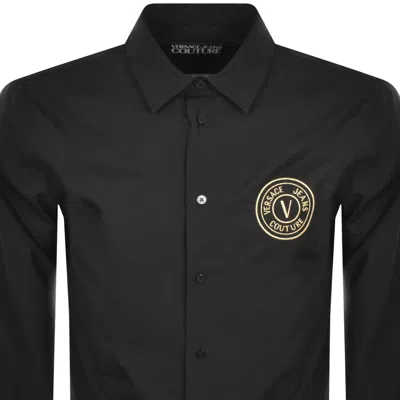 Versace Jeans Couture Logo Embroidered Long-sleeved Shirt