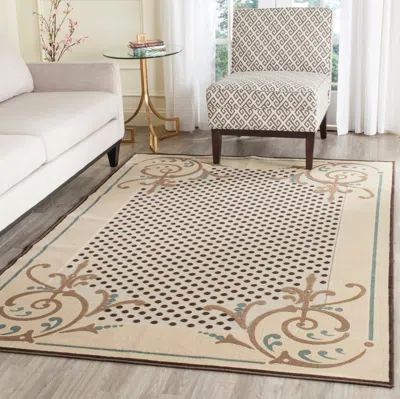 Safavieh Martha Stewart Machine Made Area Rug, Creme Traditional Style Easy Care In Neutral