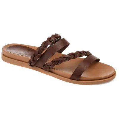 Journee Collection Journee Women's Colette Medium And Wide Width Flat Sandals