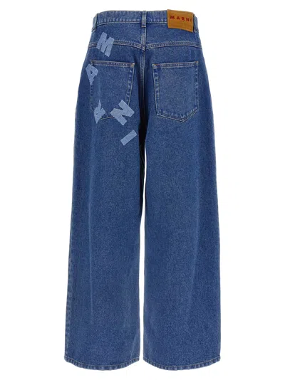 Marni Relaxed-fit Wide Leg Denim Jeans In Blue