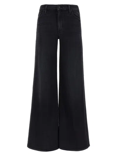 Mother The Roller Sneak Jeans In Black
