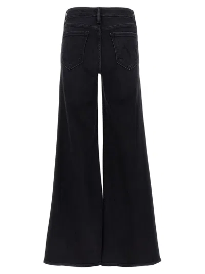 Mother The Roller Sneak Jeans In Black