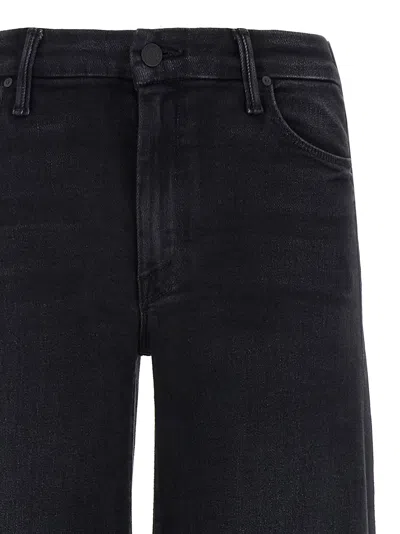 Mother The Roller Sneak Jeans In Black