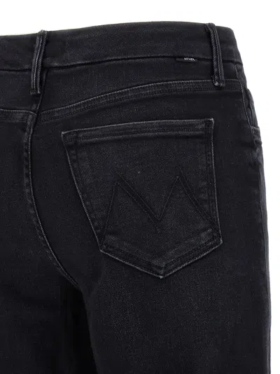 Mother The Roller Sneak Jeans In Black